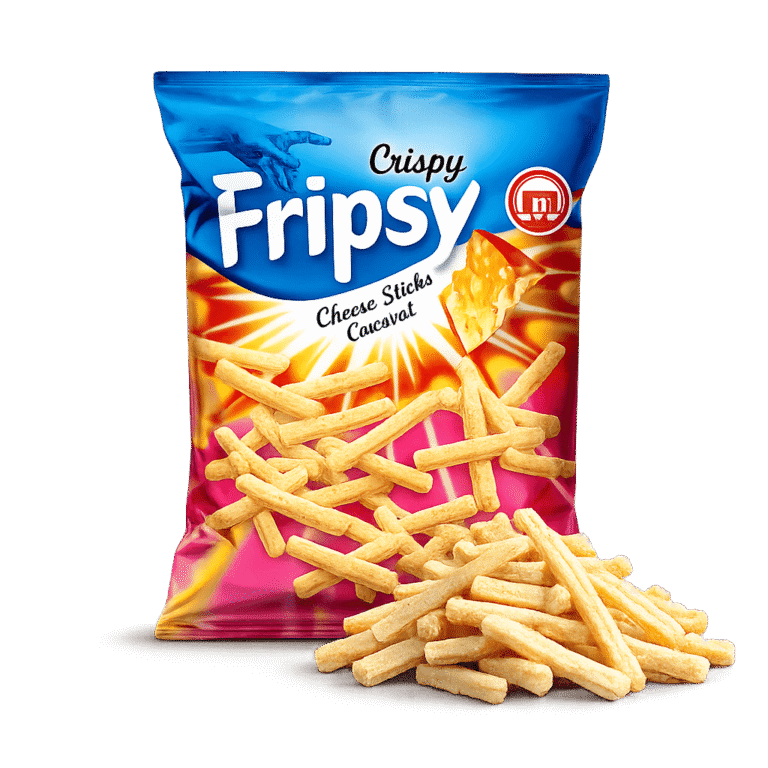Асортимент снеків FRIPSY – Cheese, Chicken, BBQ, Pizza, Italian Mix та Sour Cream & Onion